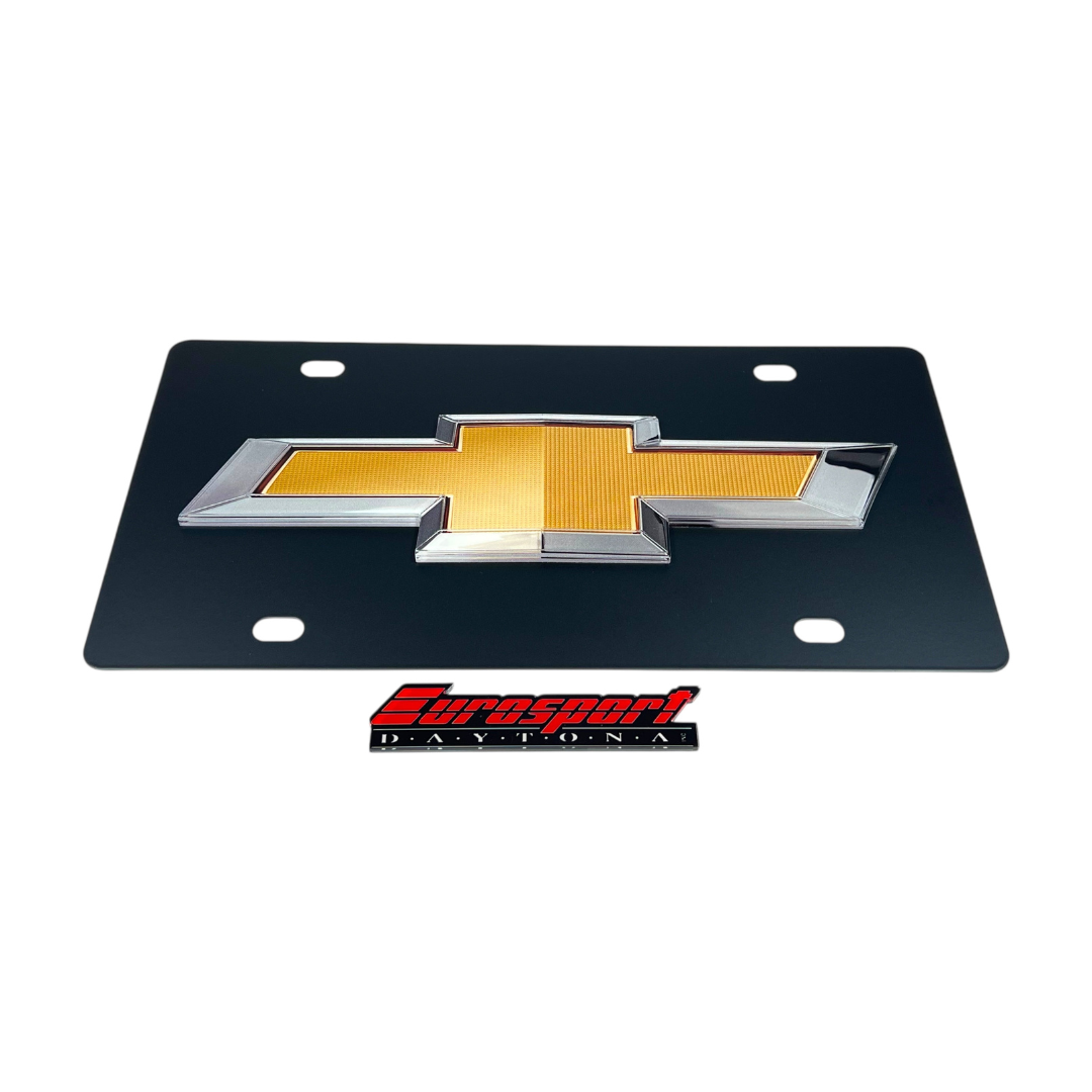 Chevrolet Bowtie Carbon Steel License Plate