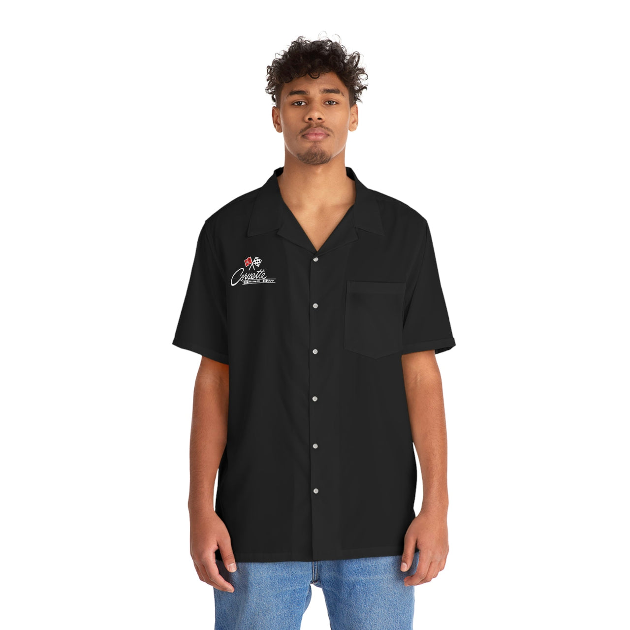 C2 Corvette Men's Black Hawaiian Shirt