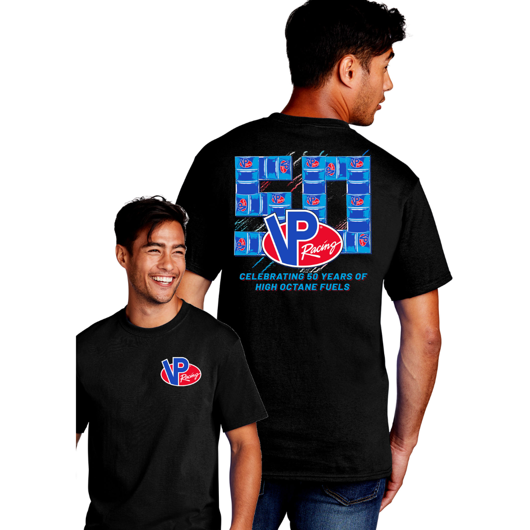 VP Racing Fuels 50th Anniversary T-Shirt – Black