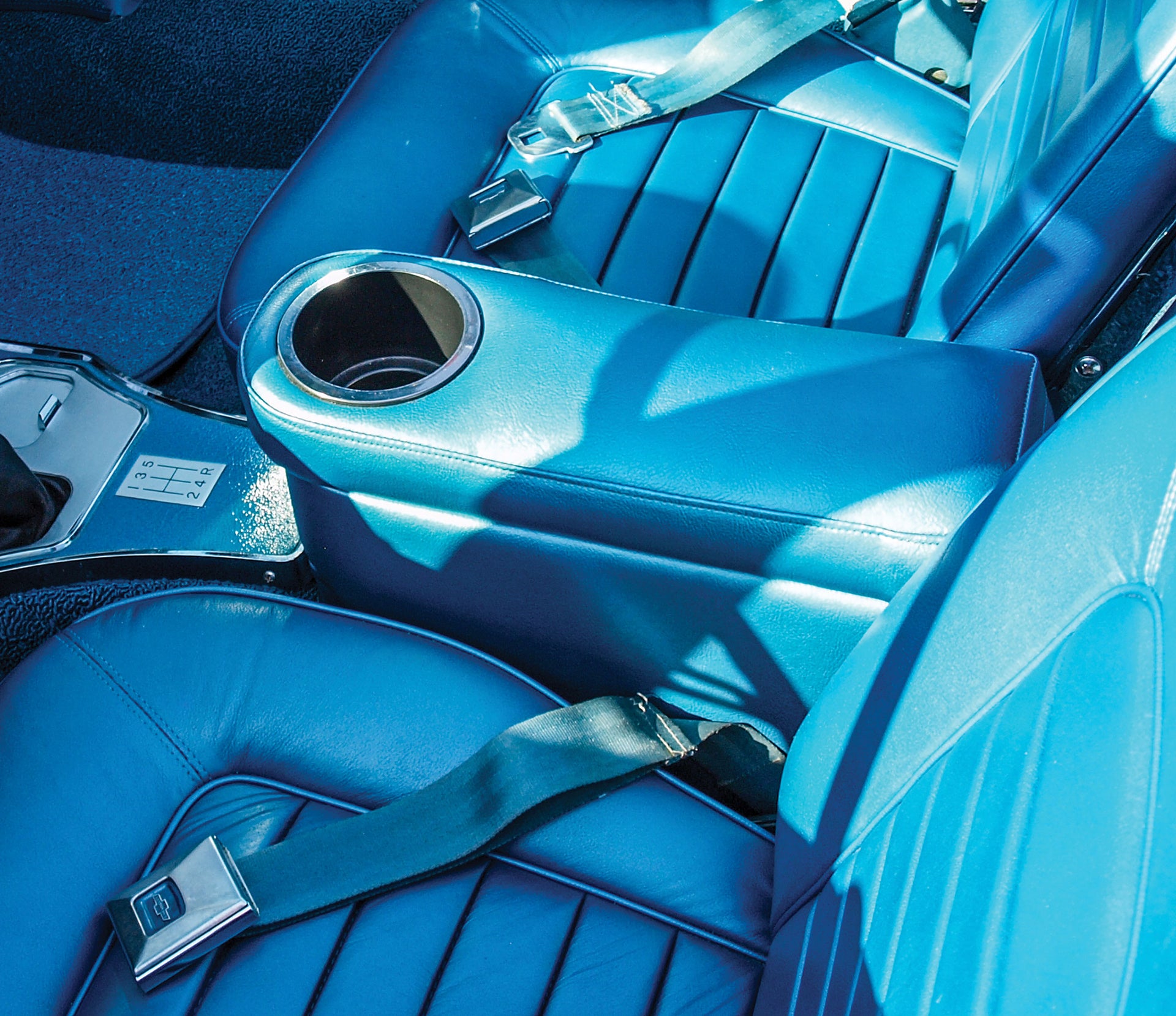 1963-1966 Corvette C2 Bullet Console - Bright Blue - CA-50536-Corvette-Store-Online