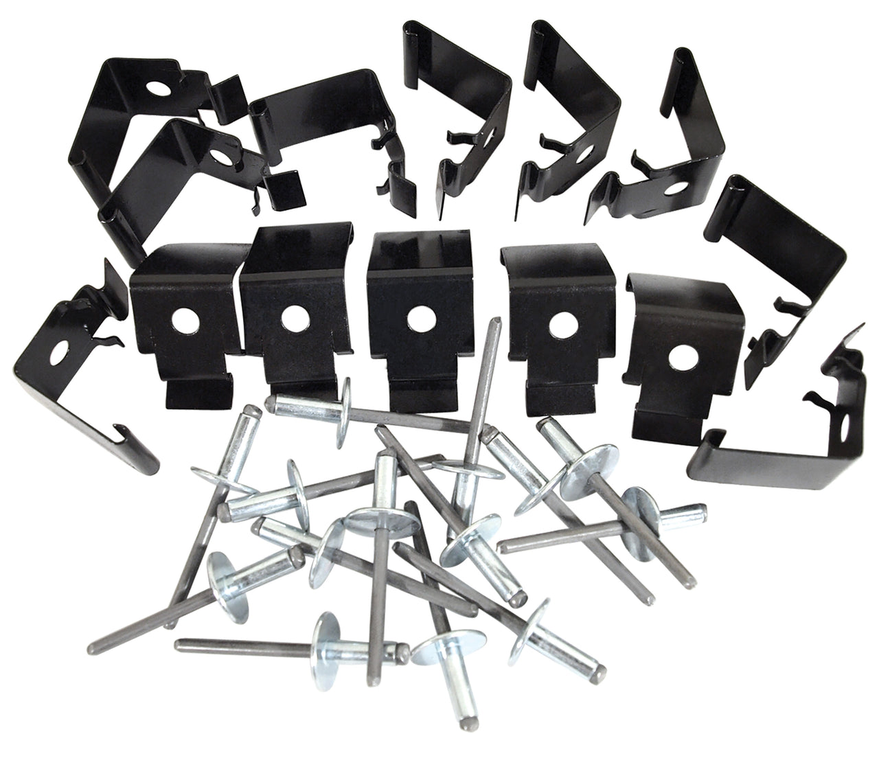 1963-1967 Corvette Carpet Support Clip Set 14 Clips and 14 Rivets - CA-52289-Corvette-Store-Online