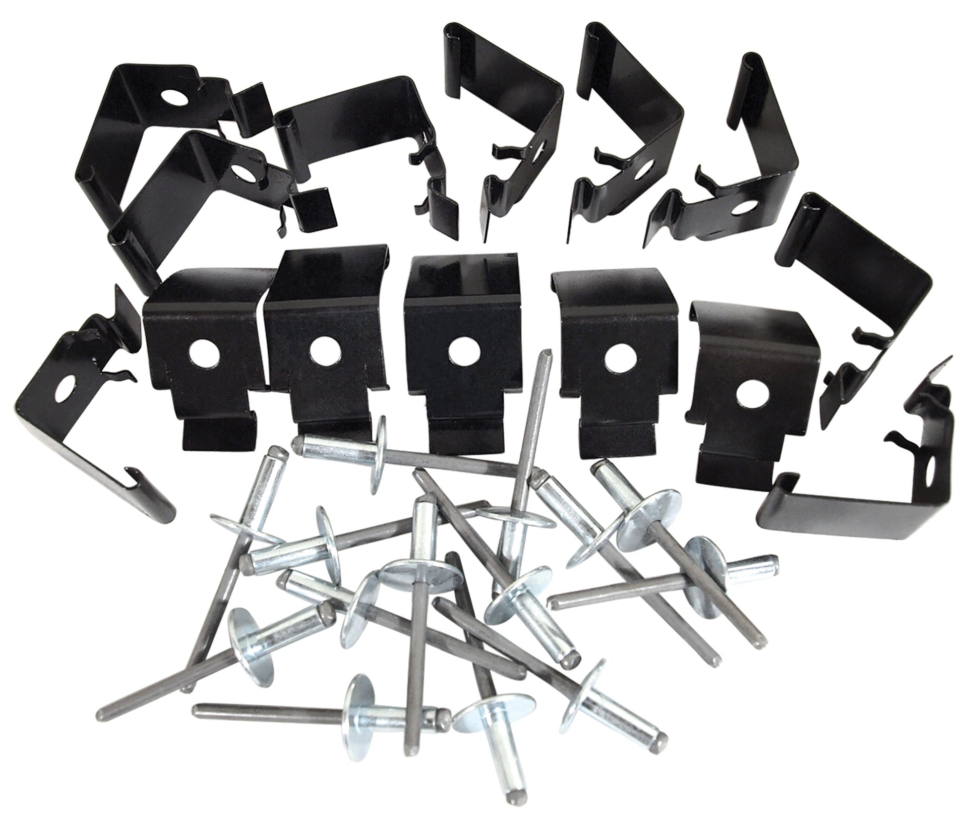 1963-1967 Corvette Carpet Support Clip Set 14 Clips and 14 Rivets - CA-52289-Corvette-Store-Online