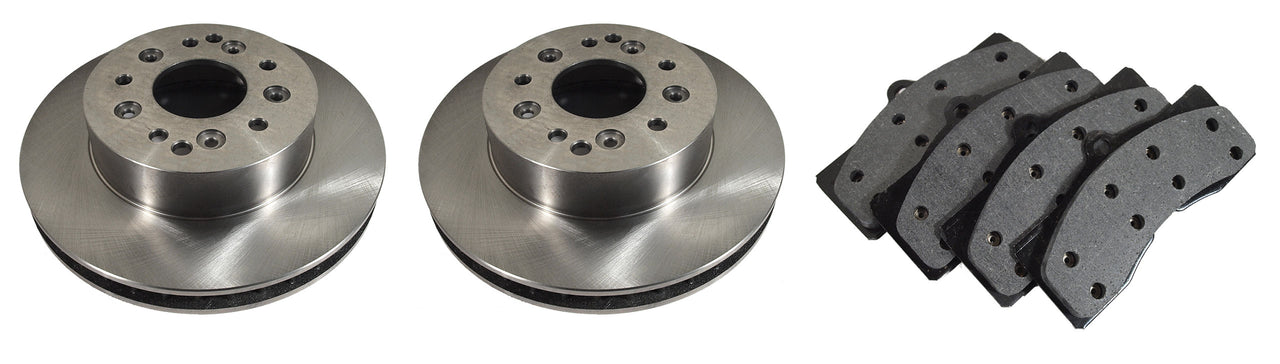 1965-1982 Corvette Rear Brake Rotors & Pads Kit - CA-52297-Corvette-Store-Online