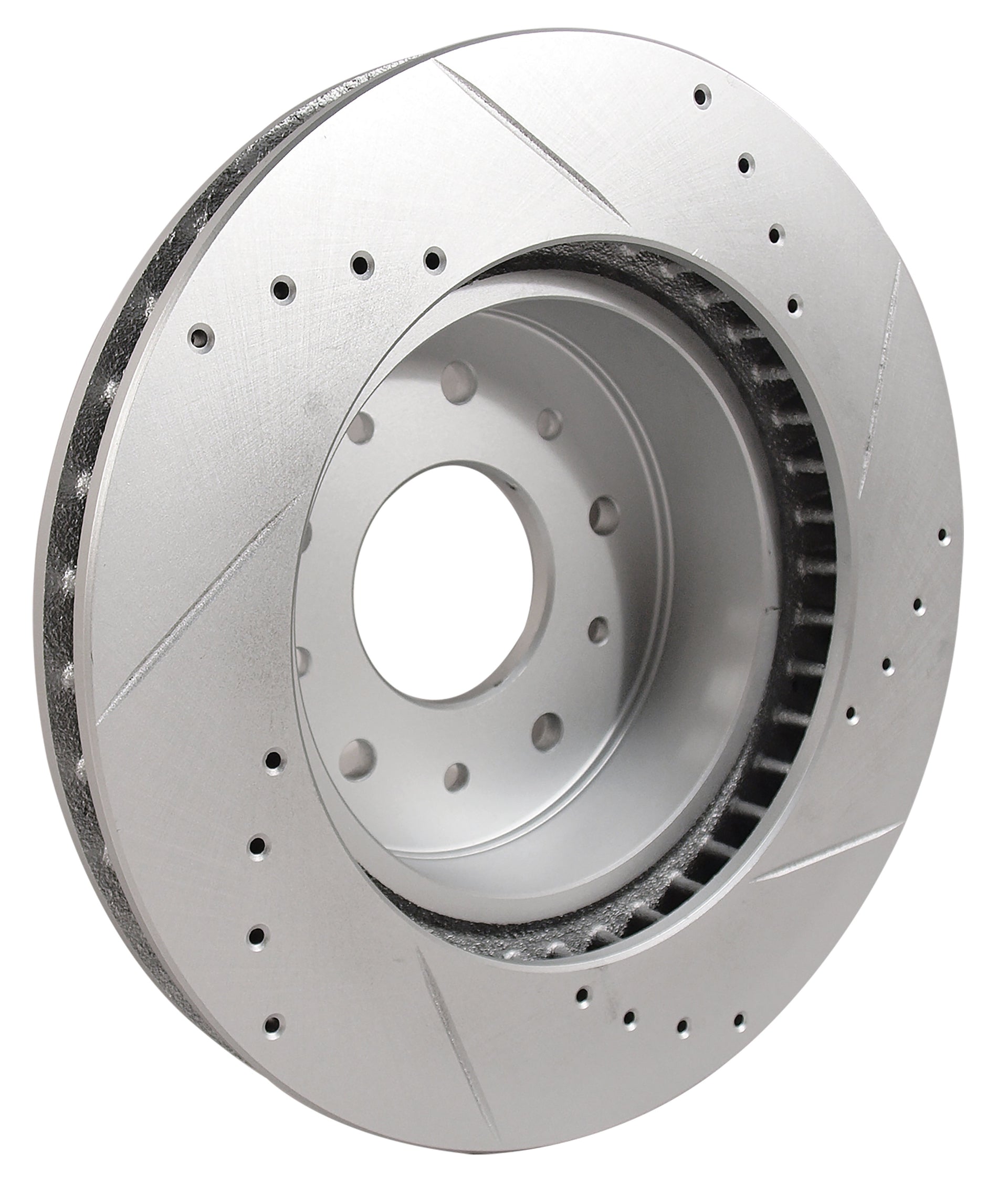 1965-1982 Corvette Front Slotted and Drilled Brake Rotor - Left Hand - CA-52415-Corvette-Store-Online