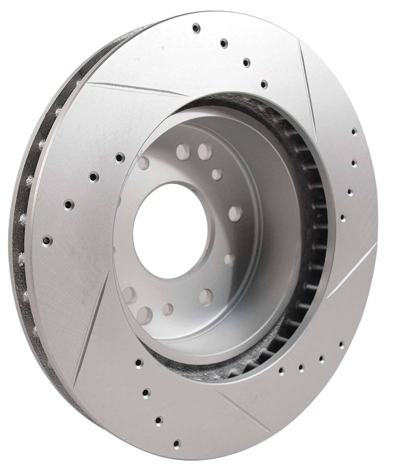 1965-1982 Corvette Rear Slotted & Drilled Brake Rotor - Left Hand - CA-52417-Corvette-Store-Online