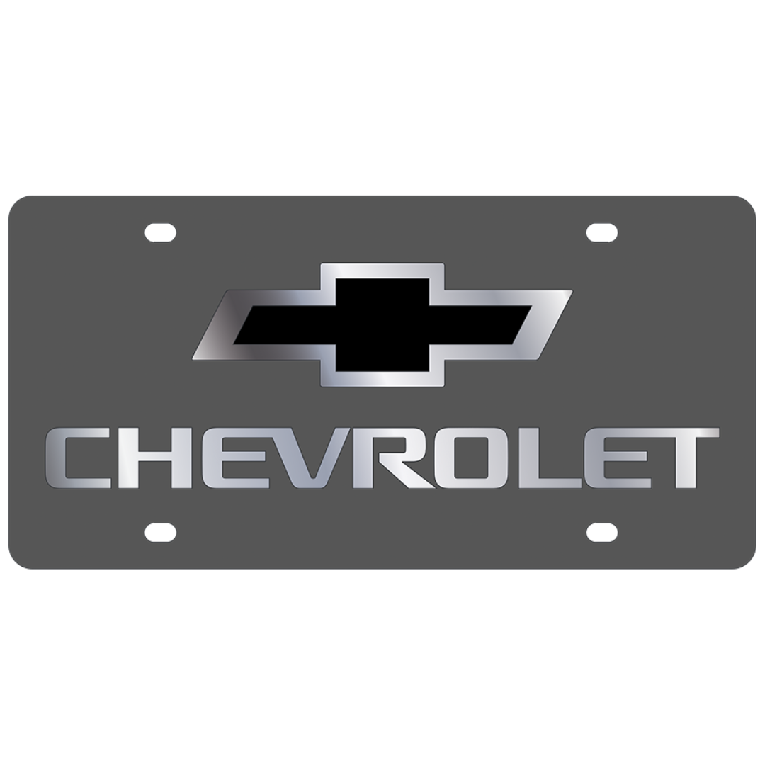 2007 Chevrolet Bowtie Carbon Steel License Plate