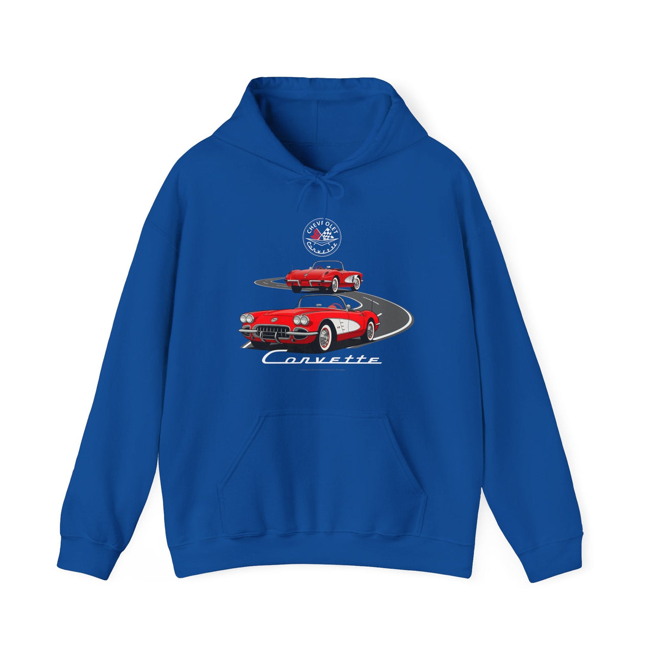C1 Corvette Dual View Cotton Blend Hooded Sweatshirt