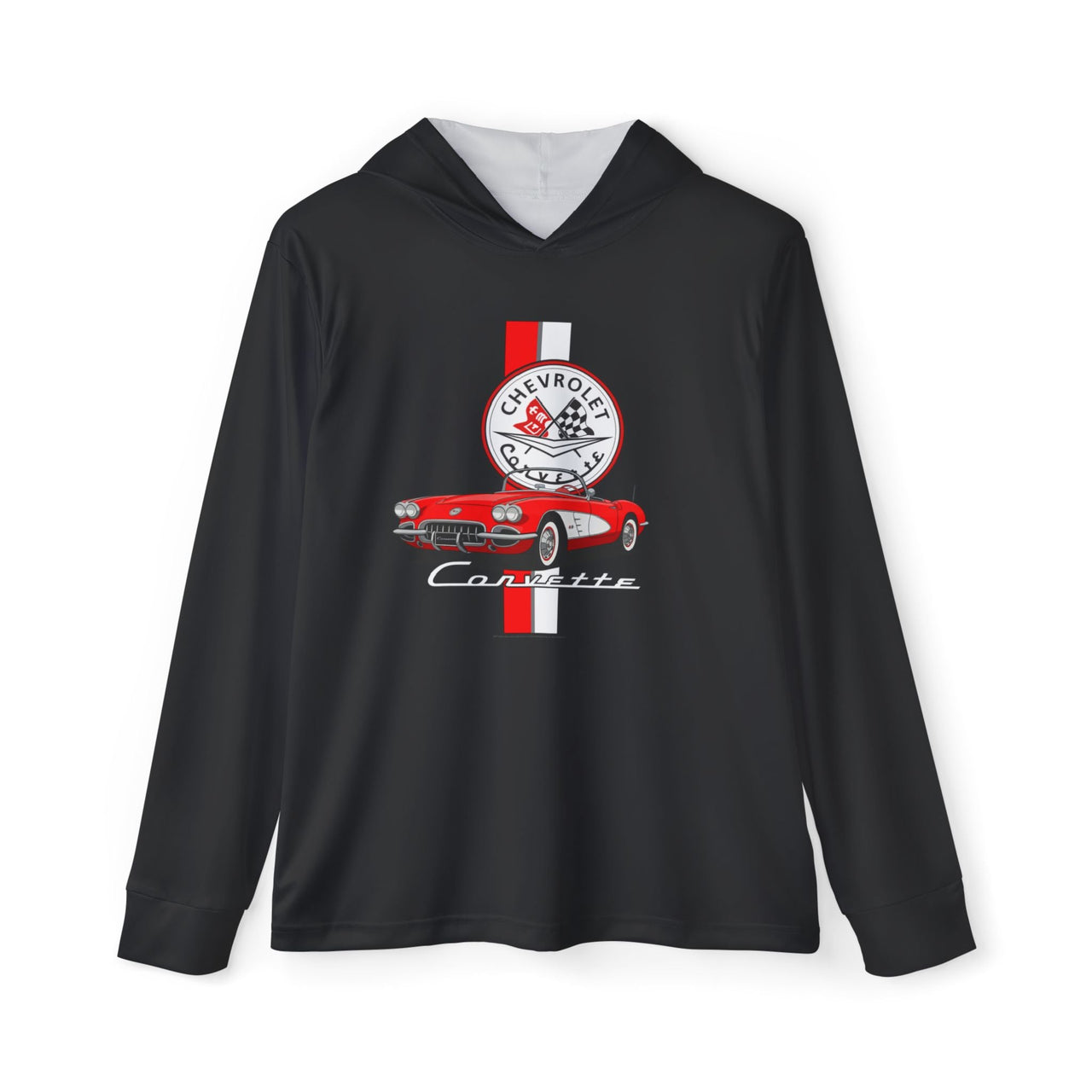 C1 Corvette Vertical Stripe Emblem Performance Hoodie