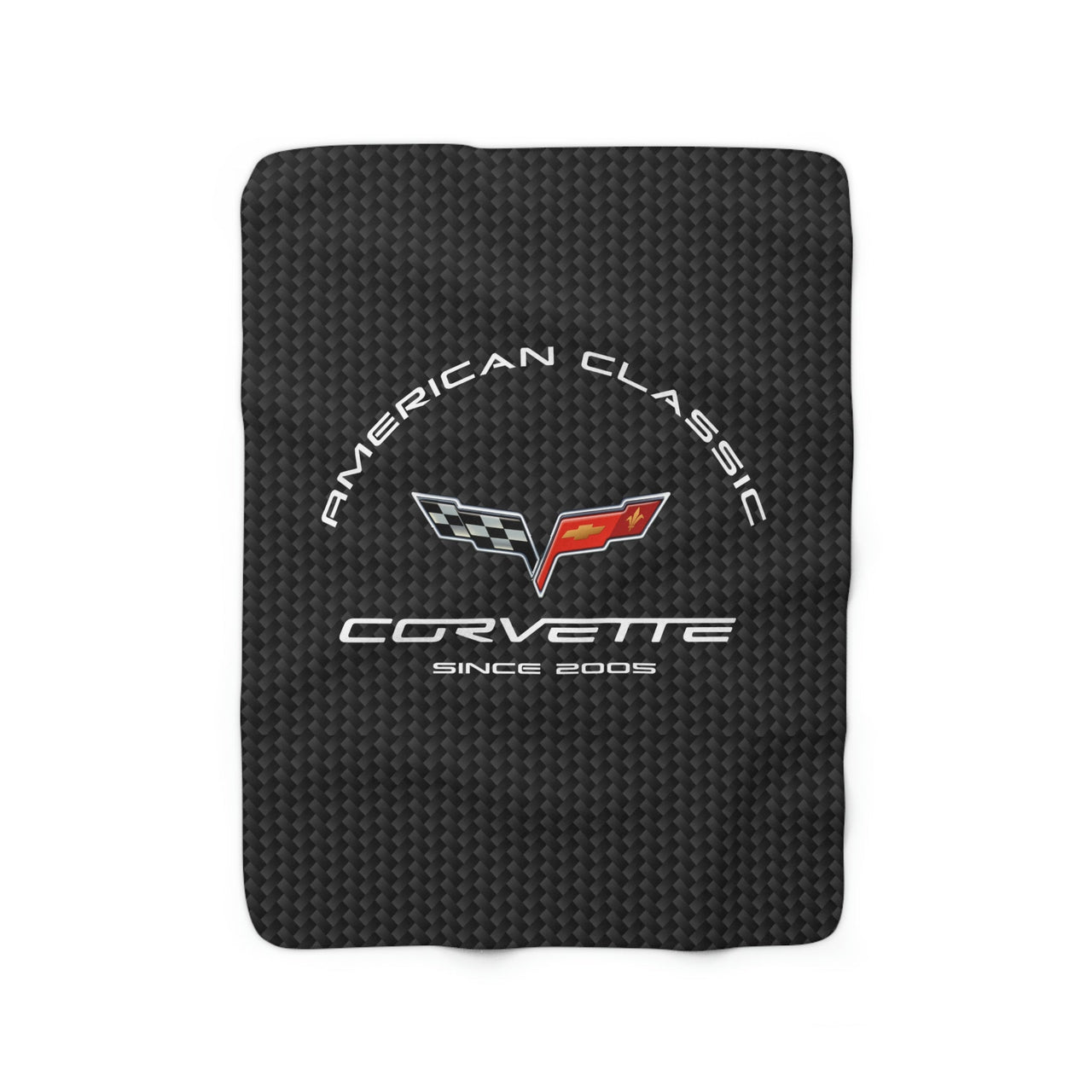 C6 Corvette Carbon 50 x 60 inch Sherpa Fleece Blanket