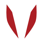 2014-2019 Corvette Headlight Eyelid Decals - Pair - Gloss Red - CA-77194-Corvette-Store-Online