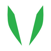 2014-2019 Corvette Headlight Eyelid Decals - Pair - Gloss Lime Green - CA-77199-Corvette-Store-Online