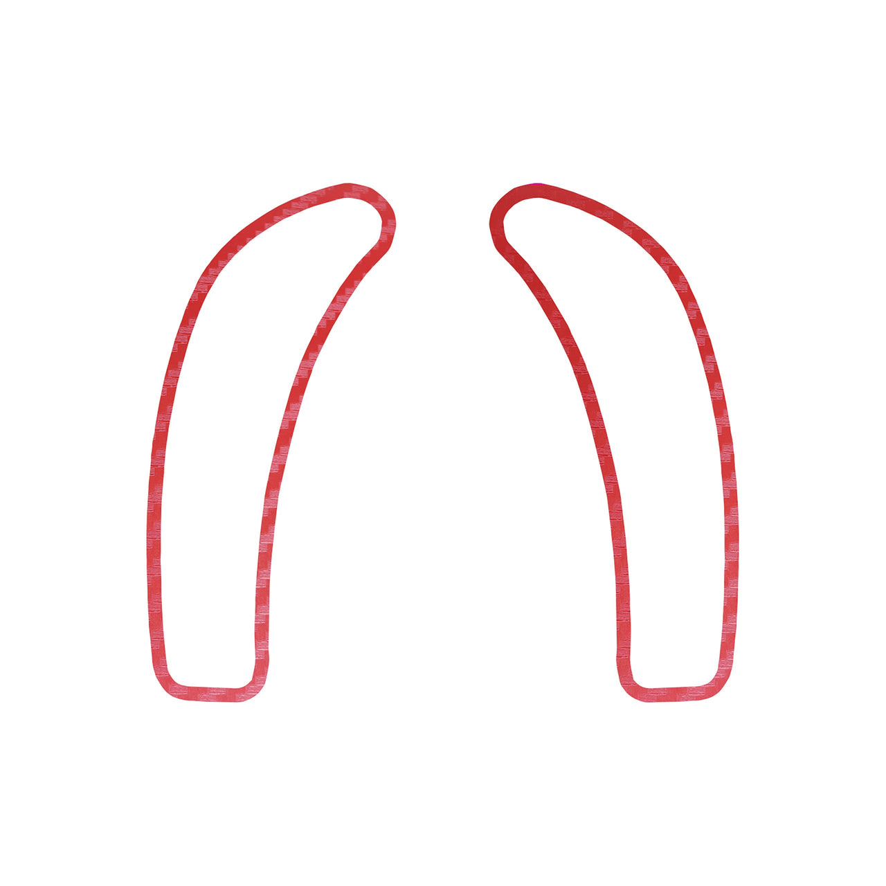 2005-2013 Corvette Dash Cluster Switch Trim Overlay Decal - Pair Red Gloss Carbon Fiber - CA-78823-Corvette-Store-Online