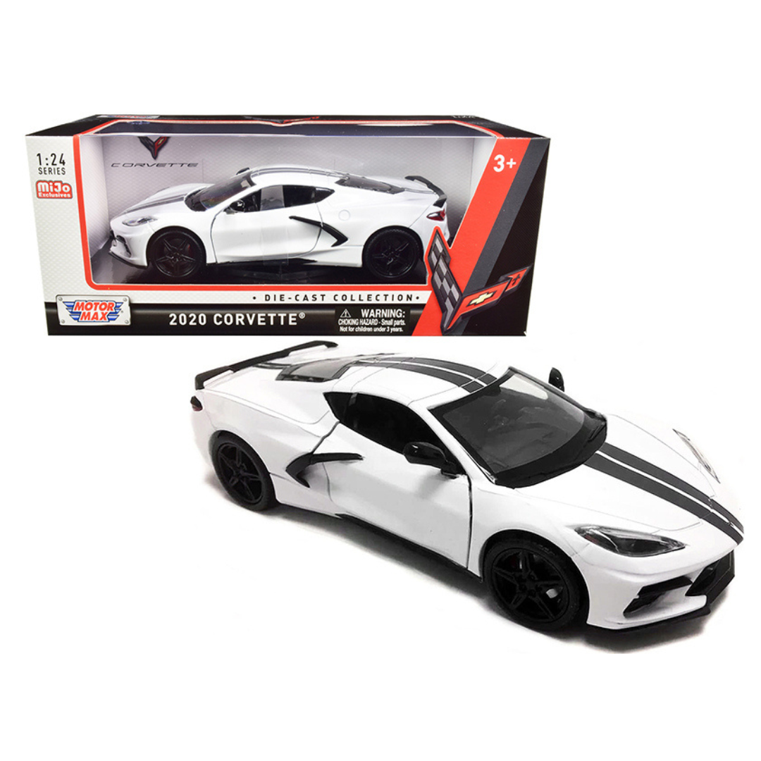 2020 Corvette C8 Stingray White 1/24 Diecast | Corvette Store Online