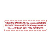 1953-2025 Corvette No Backseat No Accidents Decal Gloss Red - CA-79672-Corvette-Store-Online