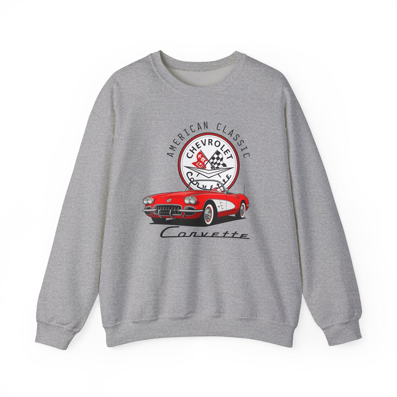 C1 Corvette American Classic Emblem Cotton Blend Sweatshirt