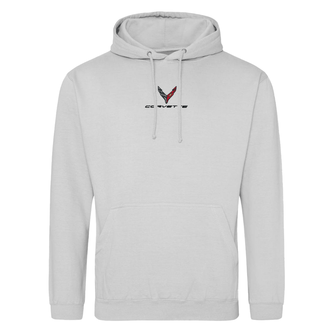 Corvette Embroidered Hoodie - Moondust Gray