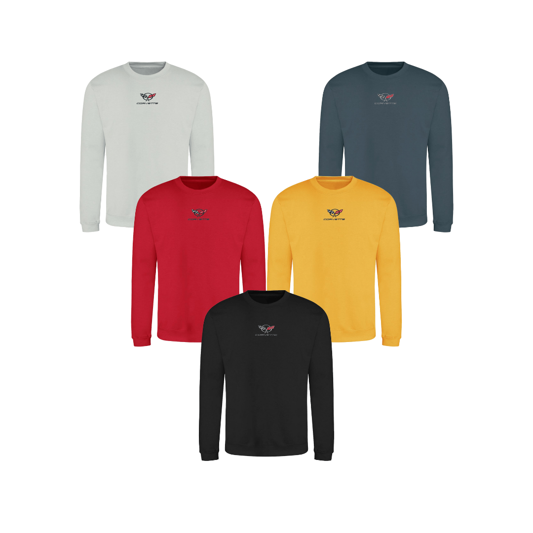 C5 Corvette Embroidered Crew Neck Sweatshirt