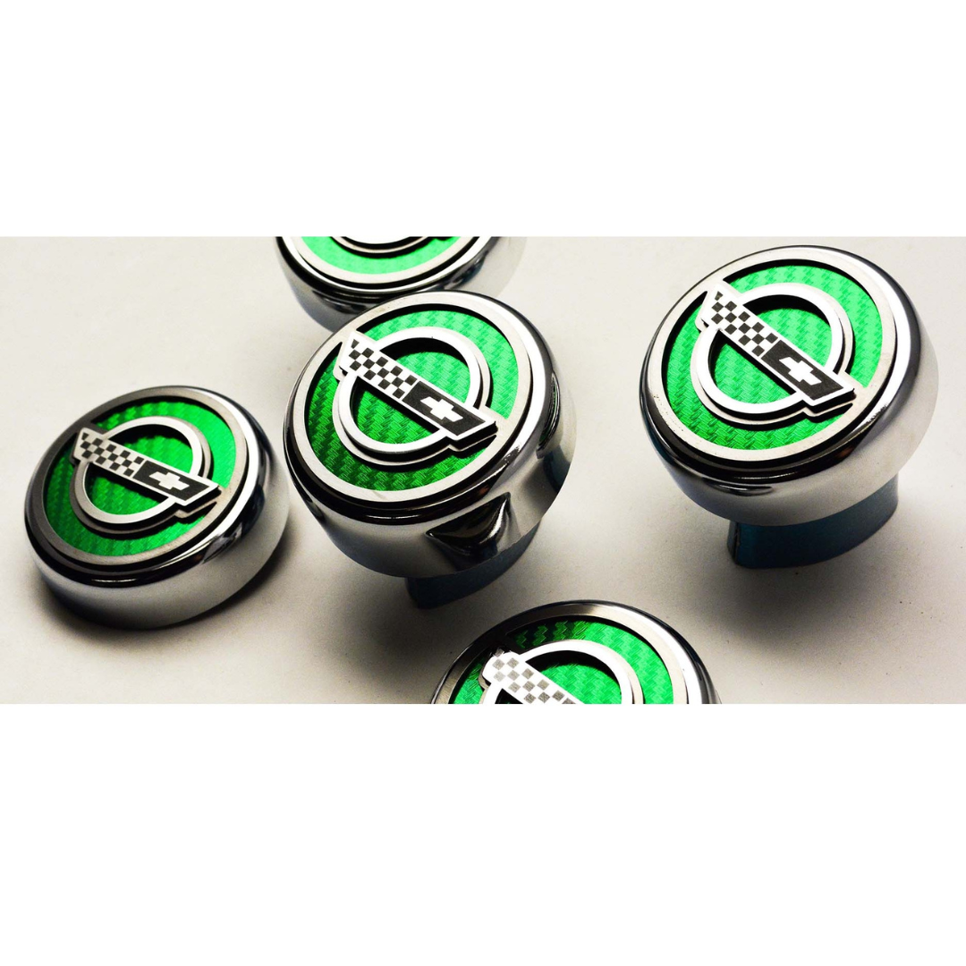C4 Corvette Fluid Cap Cover (Manual) 6Pc Set