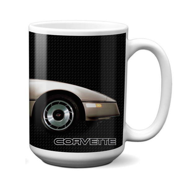 C4 Corvette 15oz Ceramic Mug Gold, Perfect for Corvette Fans, Made in the USA