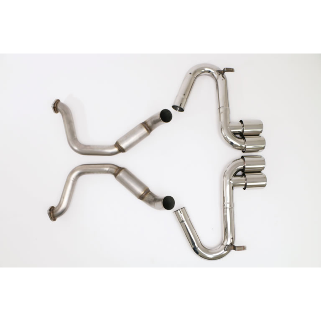 C5 Corvette Bullet Axle Back Exhaust System (1997-2004) Quad Tip