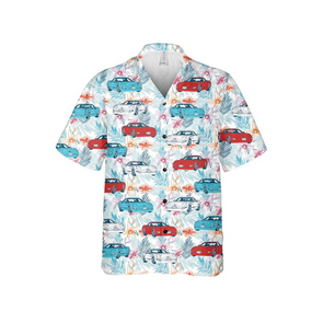 C5 Corvette Men's Red White & Blue Hawaiian Shirt