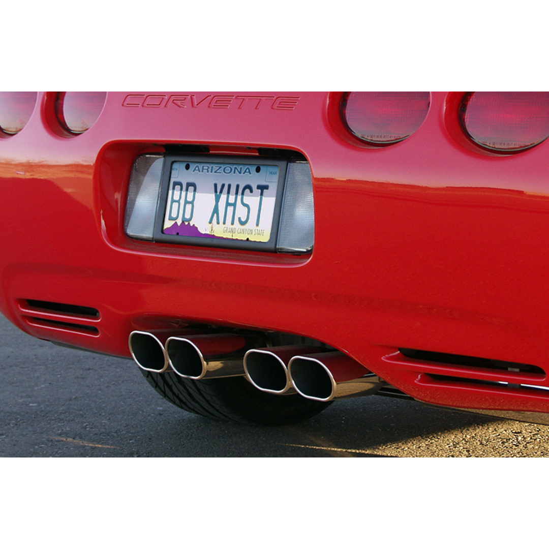 C5 Corvette PRT Axle Back Exhaust System (1997-2004) Oval Tips