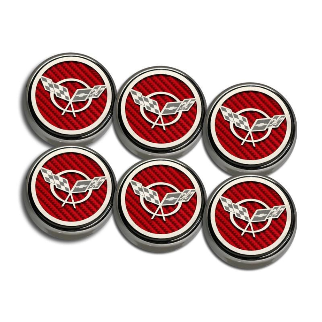 C5 Corvette Engine Fluid Cap Cover | 5Pc Slotted Set (Automatic Transmission)
