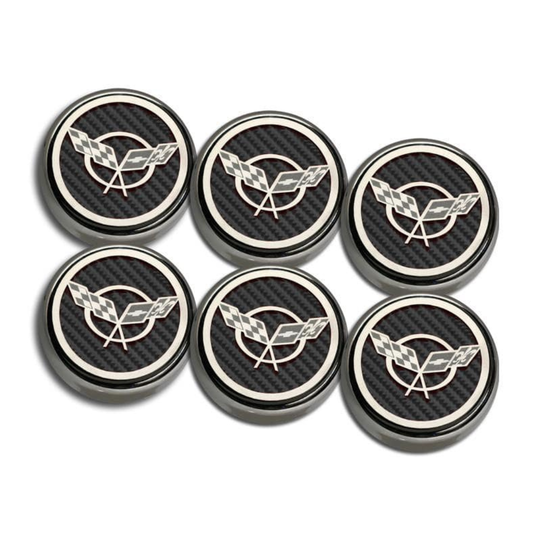 C5 Corvette Engine Fluid Cap Cover | 5Pc Slotted Set (Automatic Transmission)