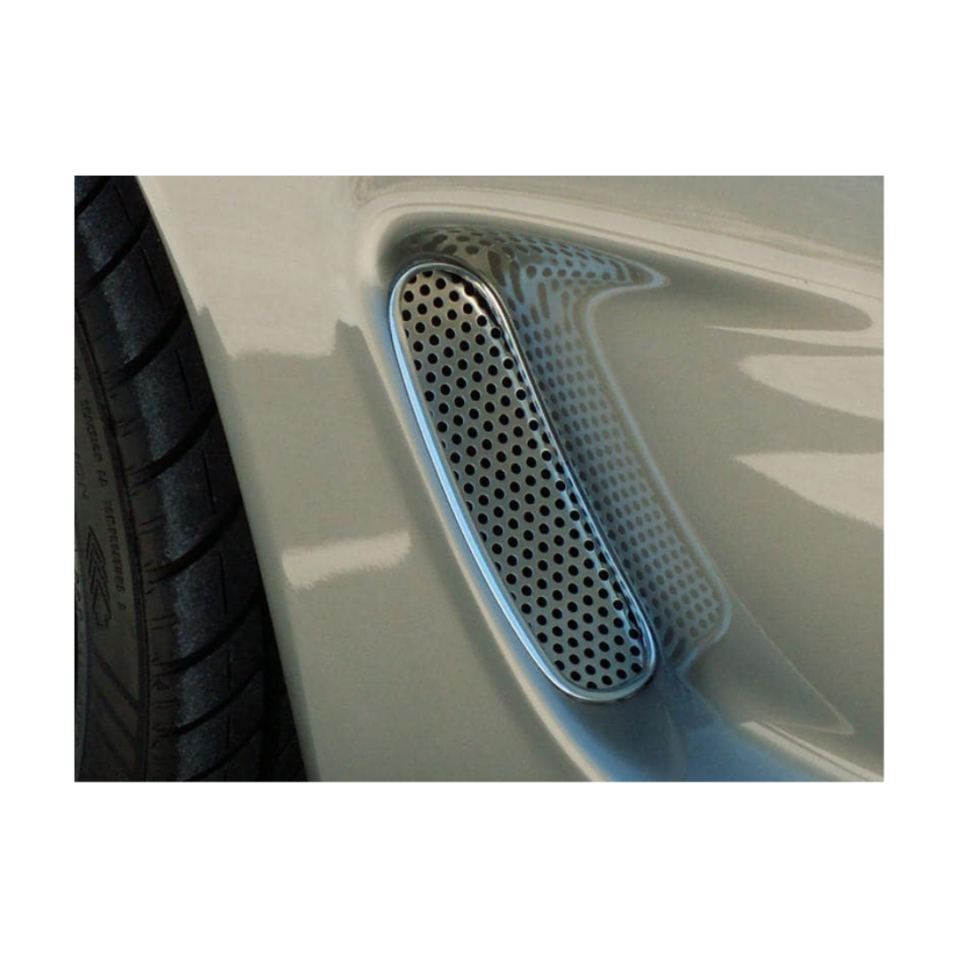 C5 Corvette Side Vent Grilles | 2pc | Perforated Stainless Steel