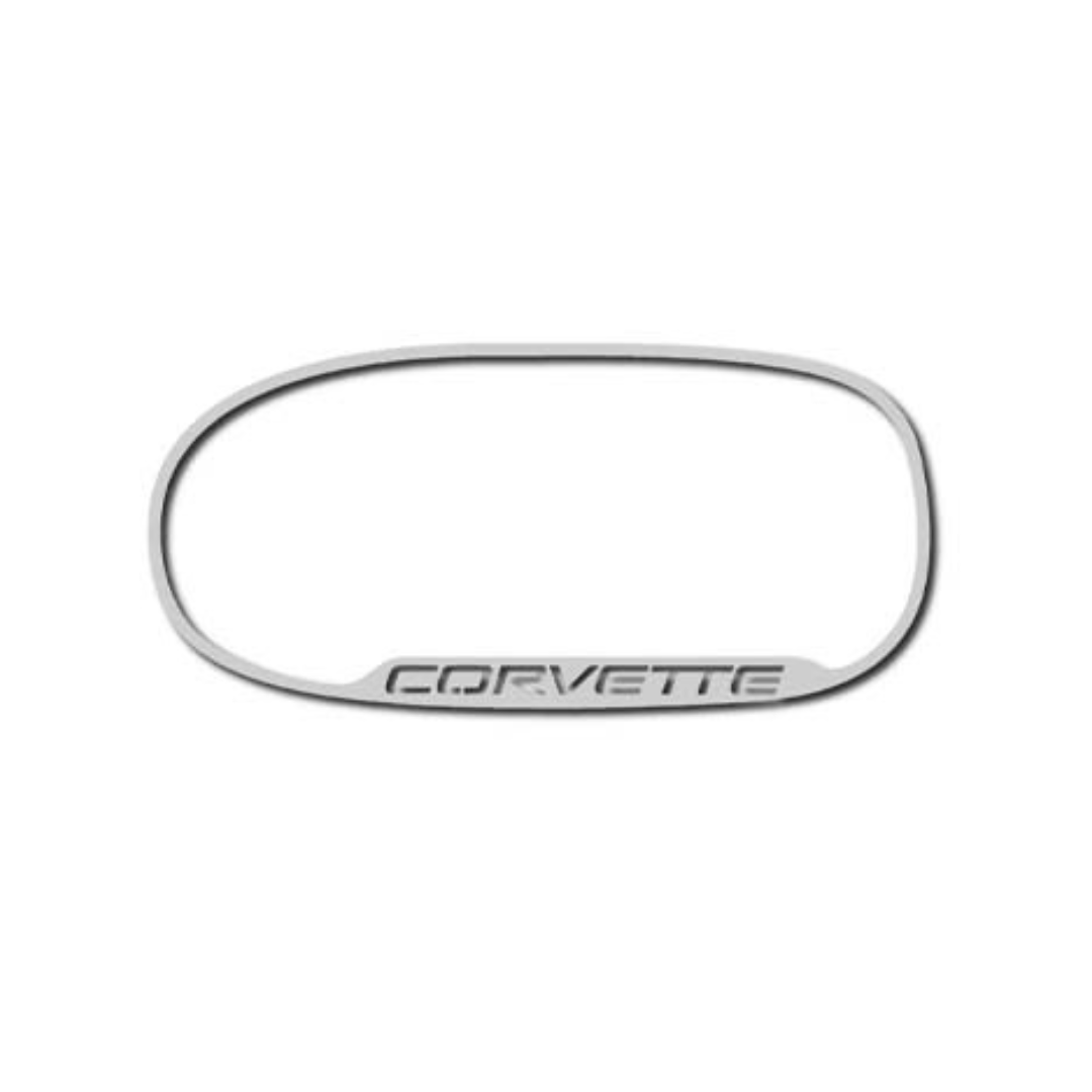C5 Corvette Side View Mirror Trim | 2pc | Corvette Script