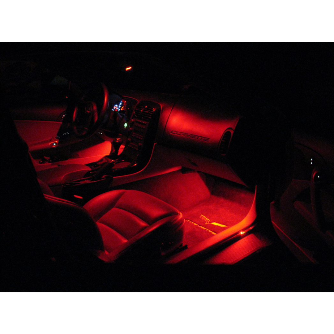 C6 2005-2013 Corvette Interior 9 Bulb LED Lighting Kit