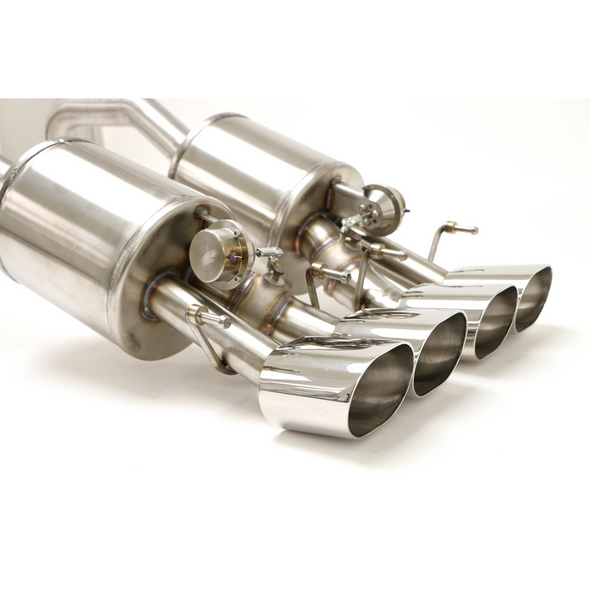 C6 Corvette Fusion Bi-Modal Axle Back Exhaust System (2005-2013) Oval Tips - Non-NPP Equipped Vehicle