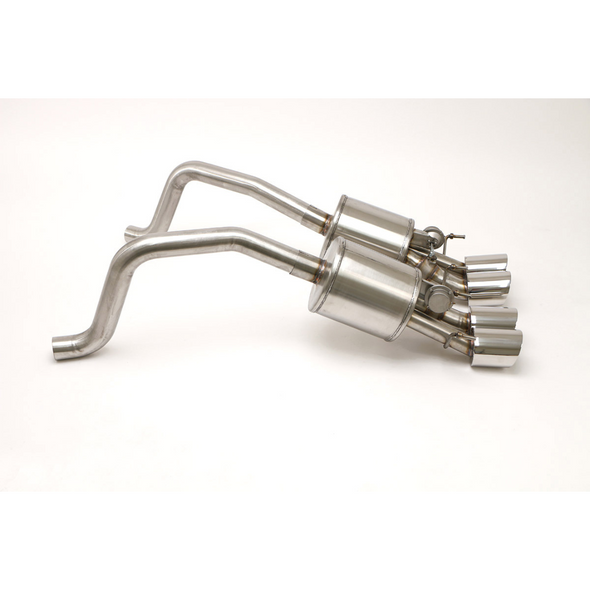 C6 Corvette Fusion Bi-Modal Axle Back Exhaust System (2005-2013) Round Tips - Non-NPP Equipped Vehicle