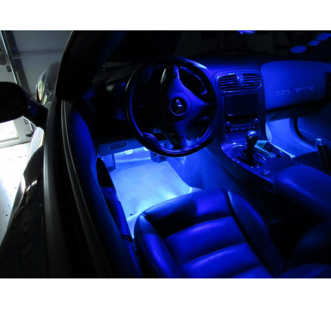 C6 2005-2013 Corvette Interior 9 Bulb LED Lighting Kit