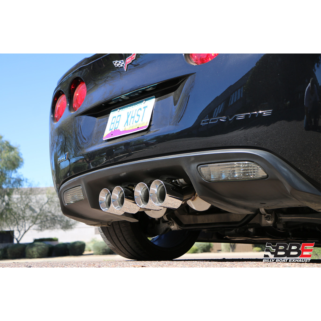 C6 Corvette Z06 and ZR1 Fusion Bi-Modal Axle Back Exhaust System (2006-2013) Round Tips