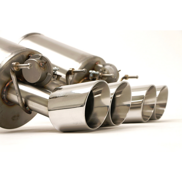 C6 Corvette Z06 and ZR1 Fusion Bi-Modal Axle Back Exhaust System (2006-2013) Round Tips