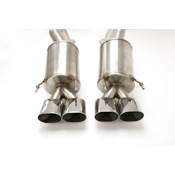 C6 Corvette Z06 and ZR1 PRT Axle Back Exhaust System (2006-2013) Oval Tips