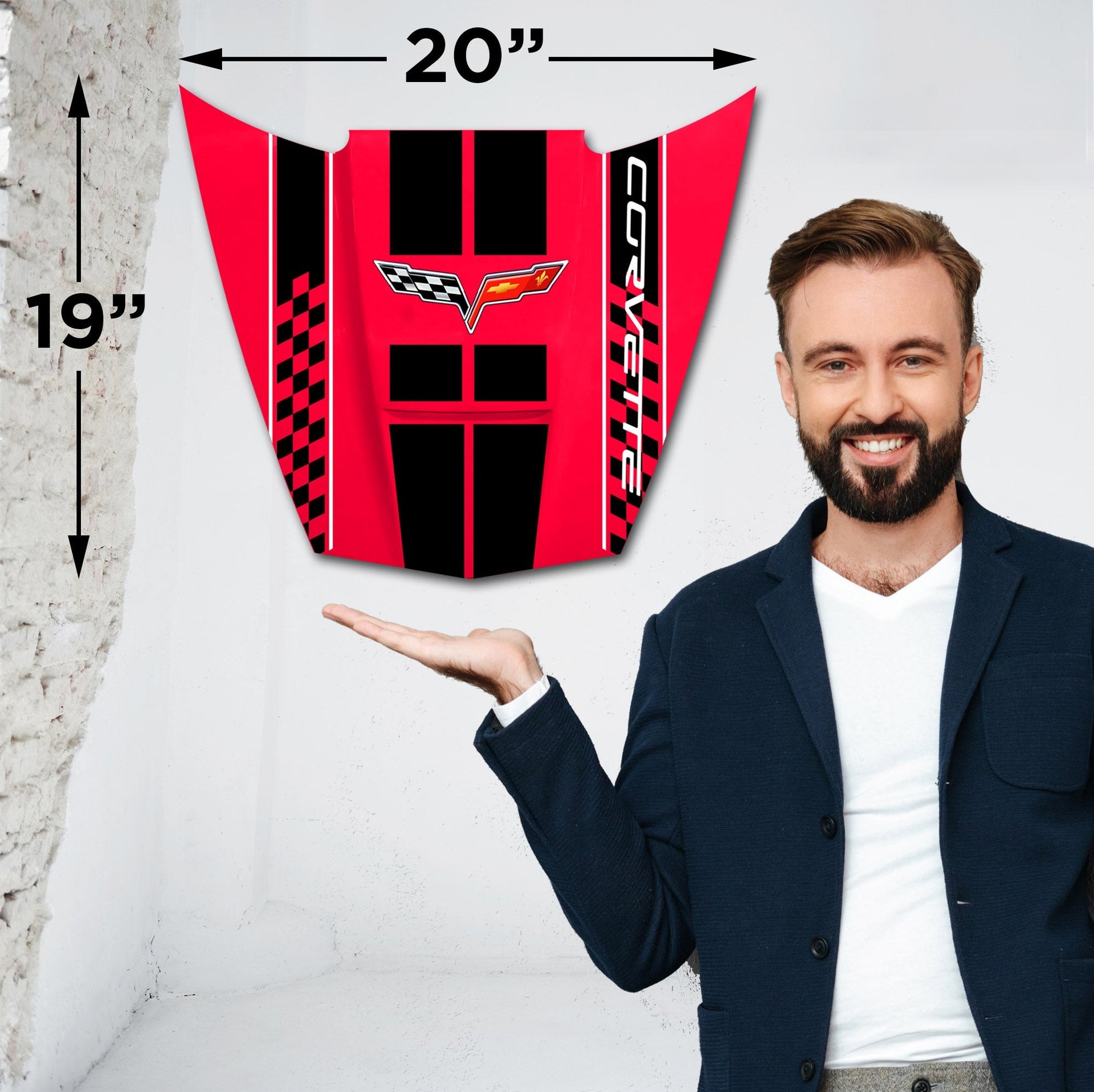 corvette-c6-car-hood-wall-decor-american-made-american-steel-3-sizes