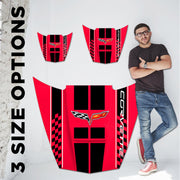 corvette-c6-car-hood-wall-decor-american-made-american-steel-3-sizes