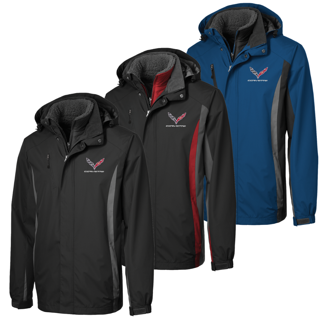 C7 Corvette Colorblock 3 in 1 Jacket | Corvette Store Online