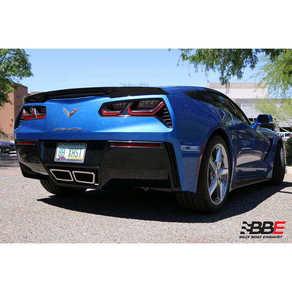C7 Corvette Fusion Bi-Modal Axle Back Exhaust System (2014-2019) Speedway Tips - Factory NPP Vehicle