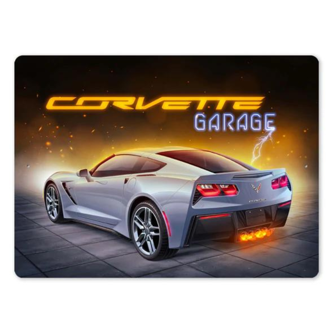 C7 Corvette Garage Aluminum Sign