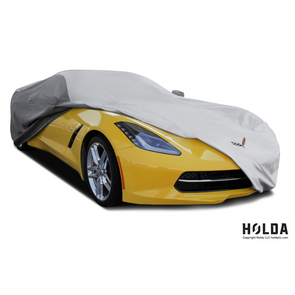 Corvette SuperStretch Hybrid Outdoor Car Cover with Logo