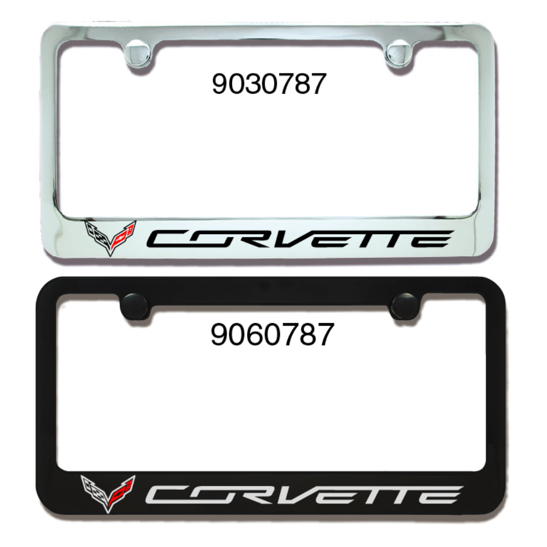 Chevrolet Corvette C7 Z06 Black Chrome Metal License Plate Frame – IPick Image