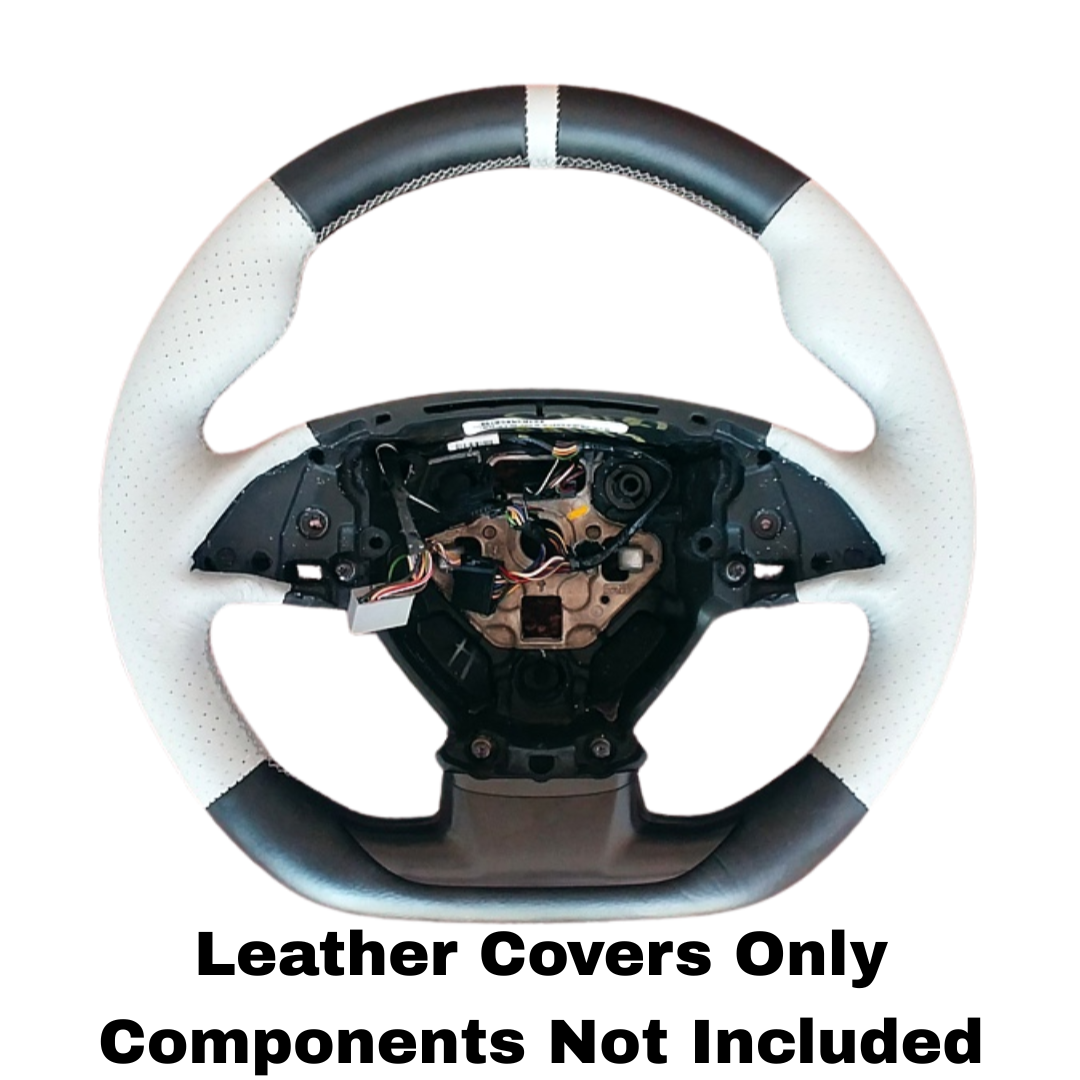 C7 2014-2019 Chevrolet Corvette Steering Wheel Covers - Flat Bottom