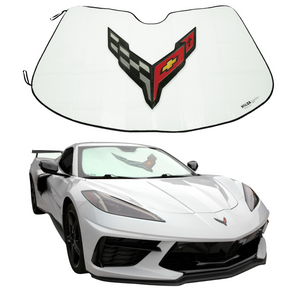 C8 Corvette Custom Fit Folding Graphic Sunshield / Sunshade