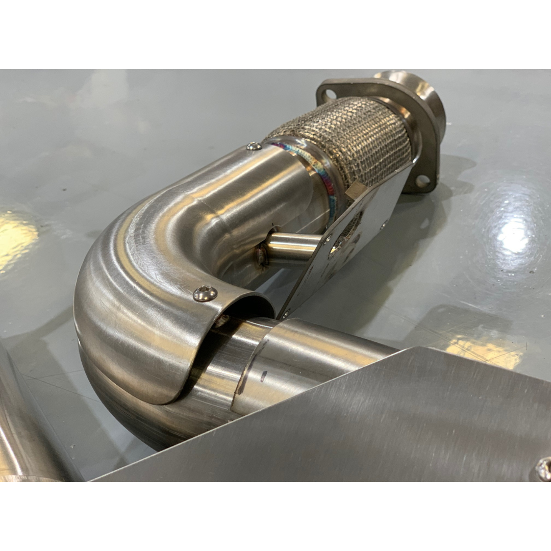C8 Corvette Stingray Fusion Bi-Modal Axle Back Exhaust System (2020-2024) Round Tips