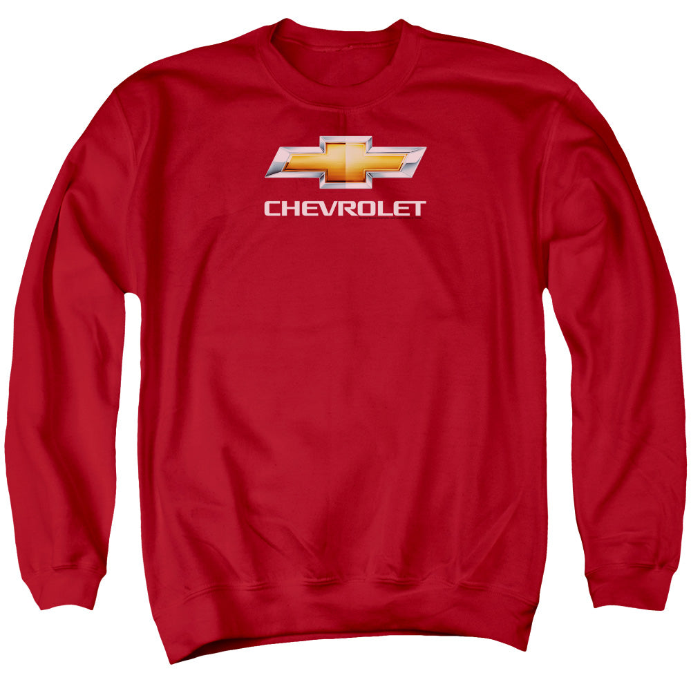 Chevy Bowtie Stacked-Adult Crewneck Sweatshirt