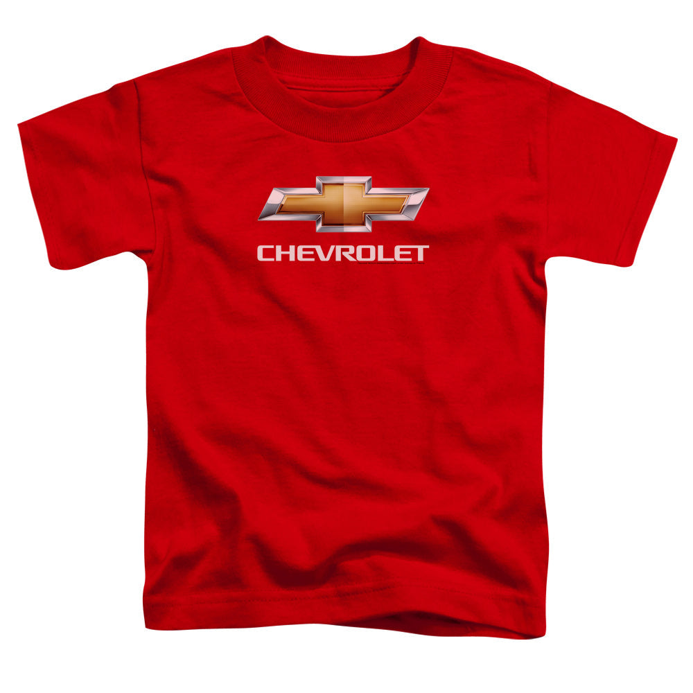 Chevy Bowtie Stacked - Toddler Short Sleeve - Red