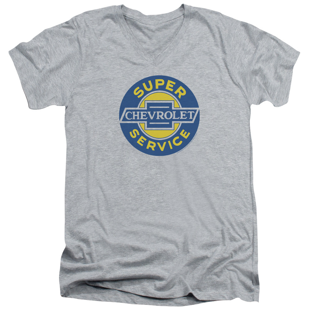 Chevrolet Super Service-Adult Slim Fit V Neck Cotton